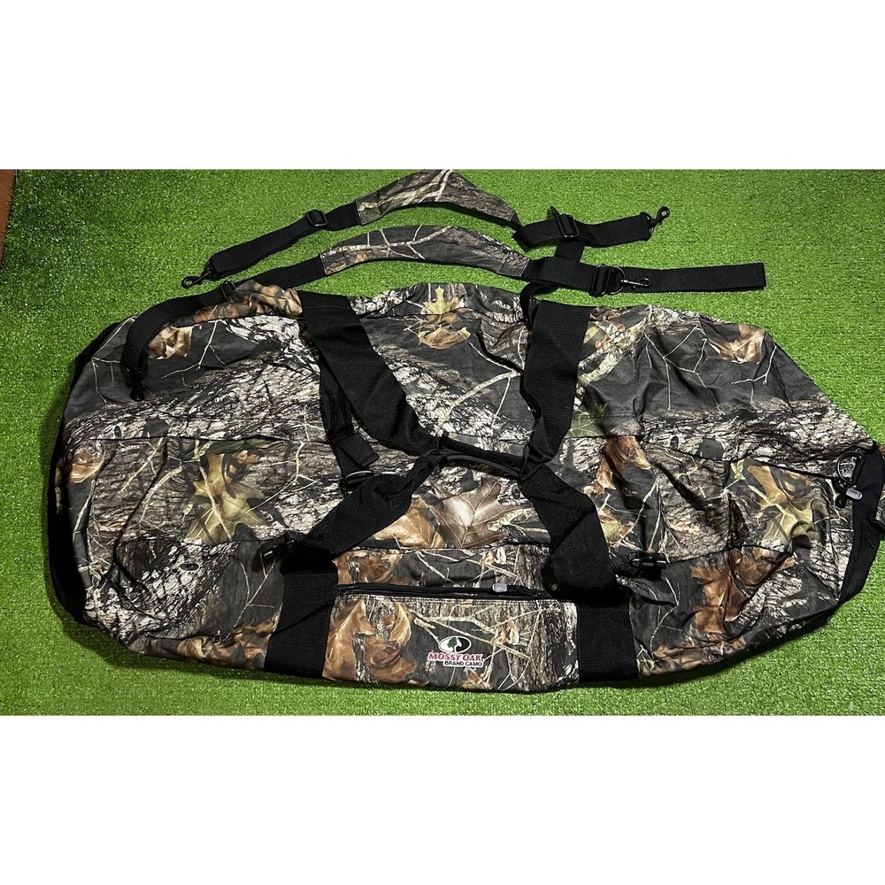 Vintage‎ Y2K Mossy Oak Break Up Duffle Bag XXL HUGE rucksack Backpack 46X25